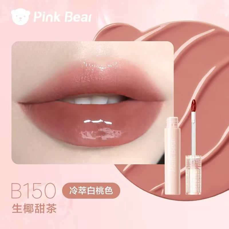 Pink Bear Bubble Mirror-like Hydrating Lip Glaze 皮可熊泡泡镜面水光唇釉 2.5g