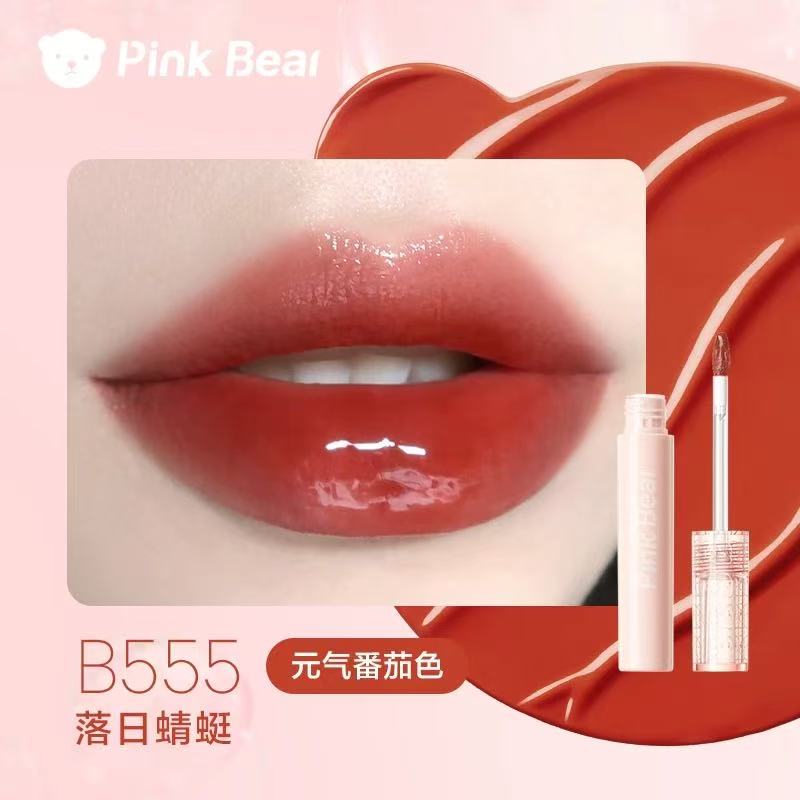 Pink Bear Bubble Mirror-like Hydrating Lip Glaze 皮可熊泡泡镜面水光唇釉 2.5g
