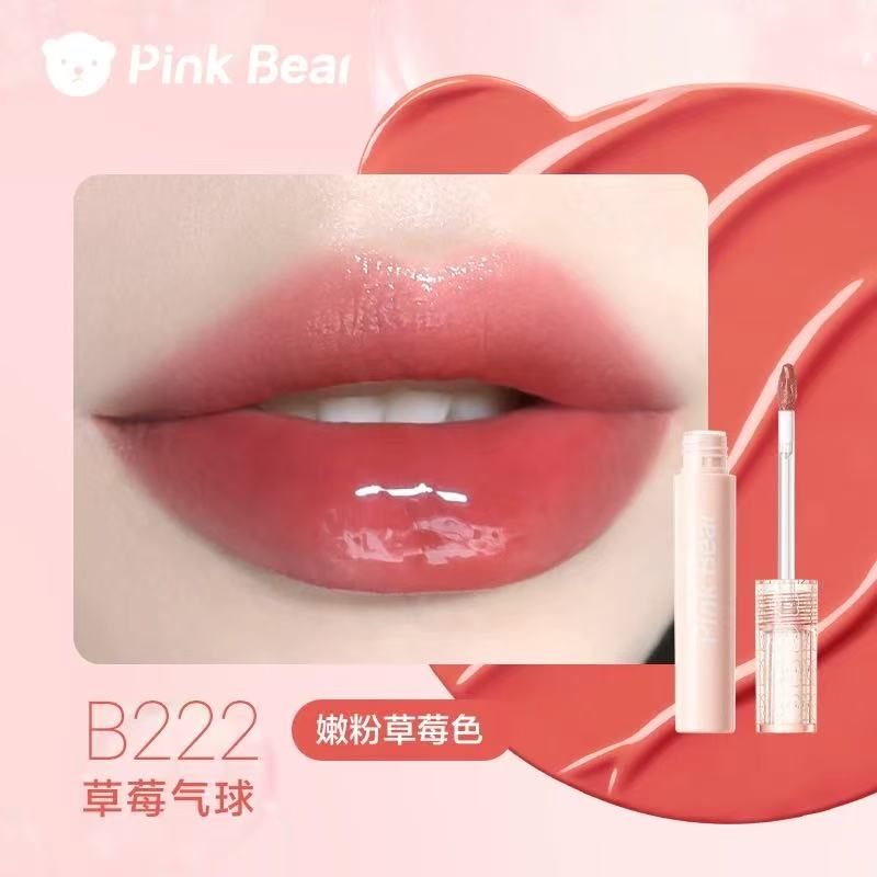 Pink Bear Bubble Mirror-like Hydrating Lip Glaze 皮可熊泡泡镜面水光唇釉 2.5g