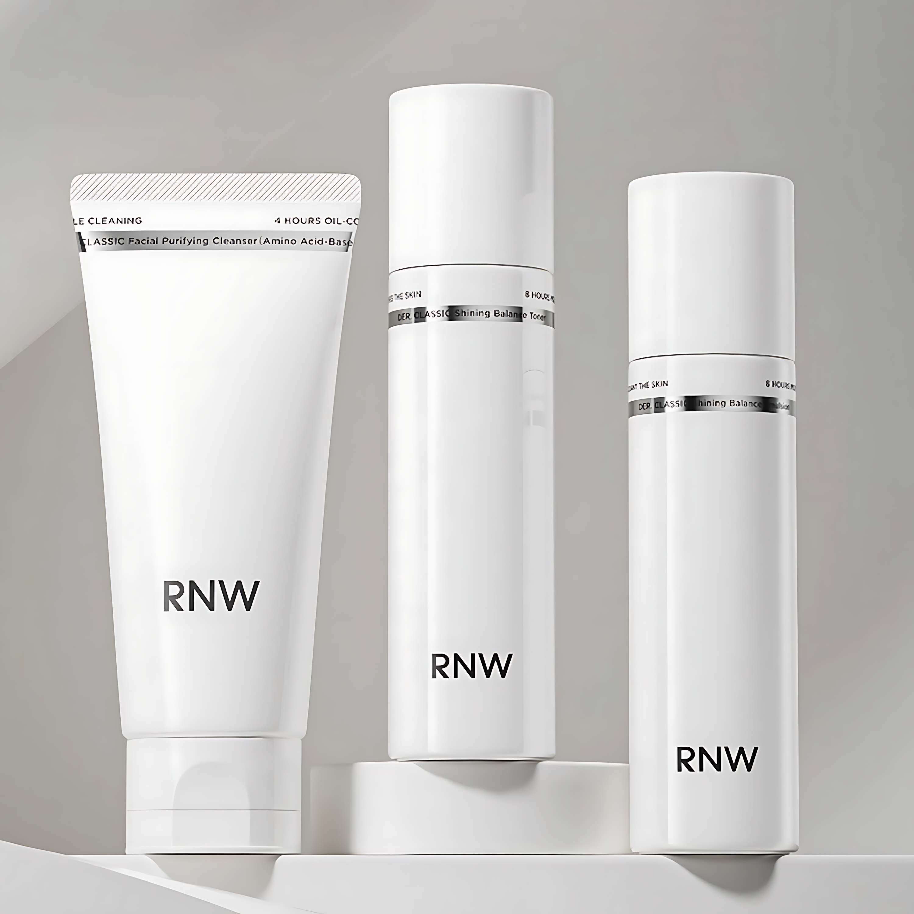 RNW Crystal Clear Cleanser Essence Toner Lotion Cosmetic Set 如薇晶萃匀透美白精华水乳套盒
