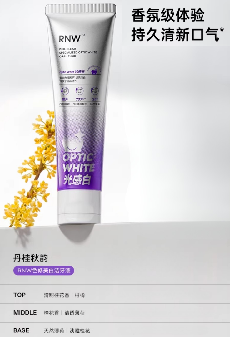 RNW Specialized Optic White Oral Fluid 100g 如薇专研色修美白洁牙液