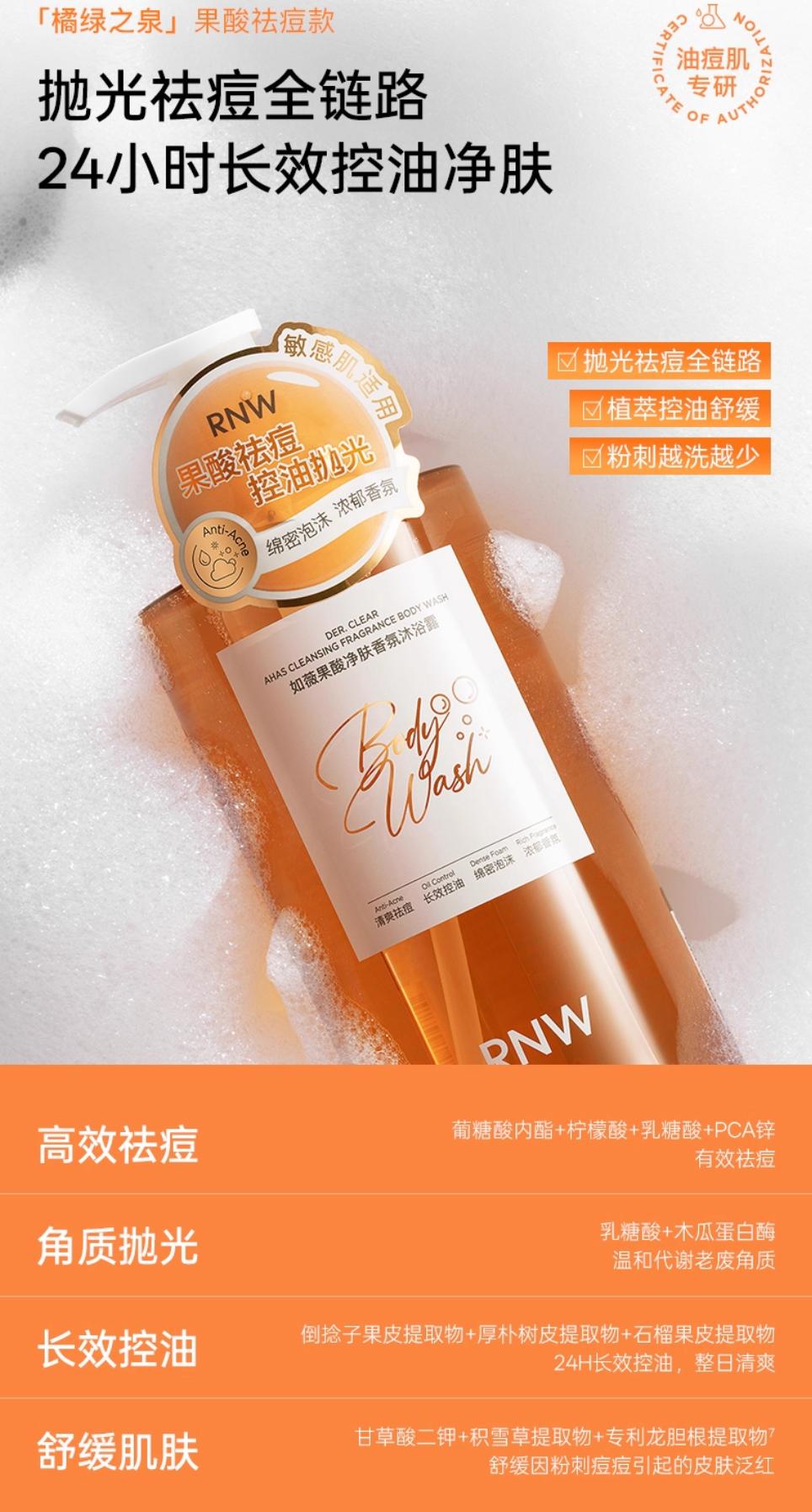 RNW Fragrance Body Wash 400ml 如薇香氛沐浴露