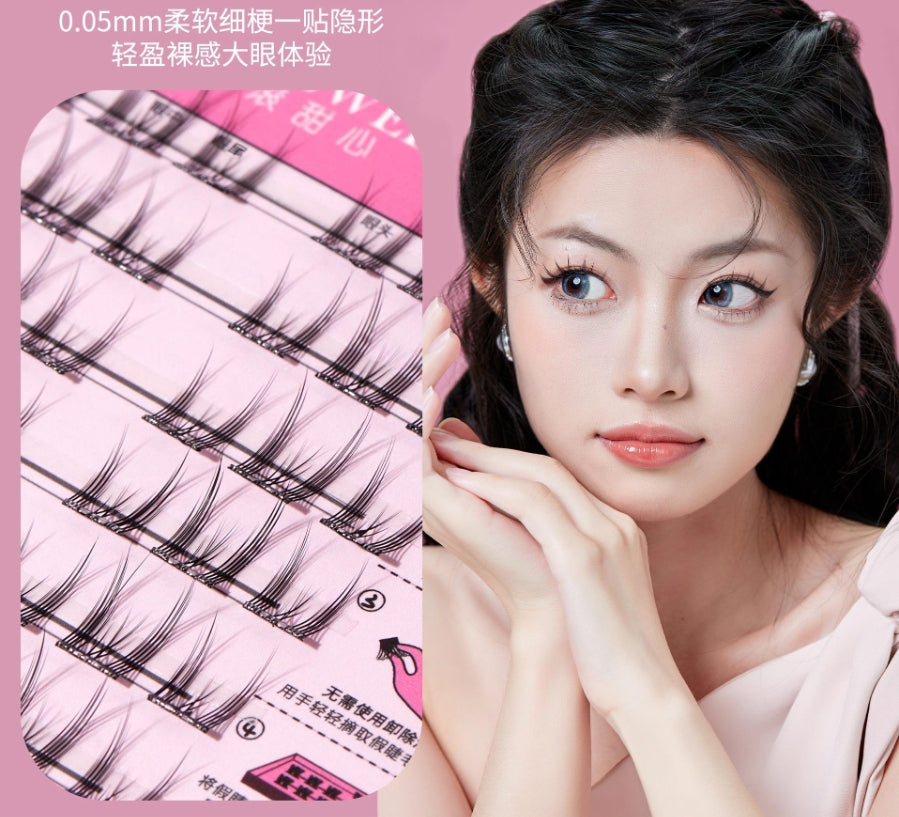 ROCK SWEET Glue-free False Eyelashes 2boxes 摇滚甜心免胶水假睫毛