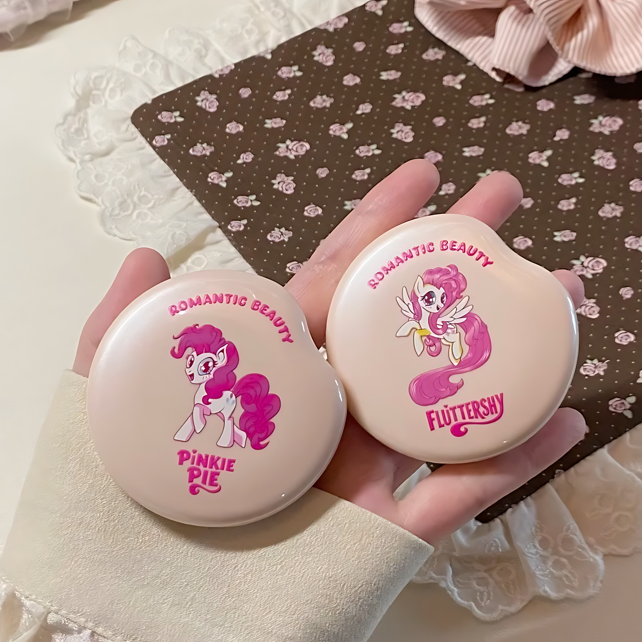 Tiktok/Douyin Hot ROMANTIC BEAUTY × My Little Pony Four-Shade Under-Eye Palette 2.5g【Tiktok抖音爆款】罗小曼×小马宝莉四色卧蚕盘