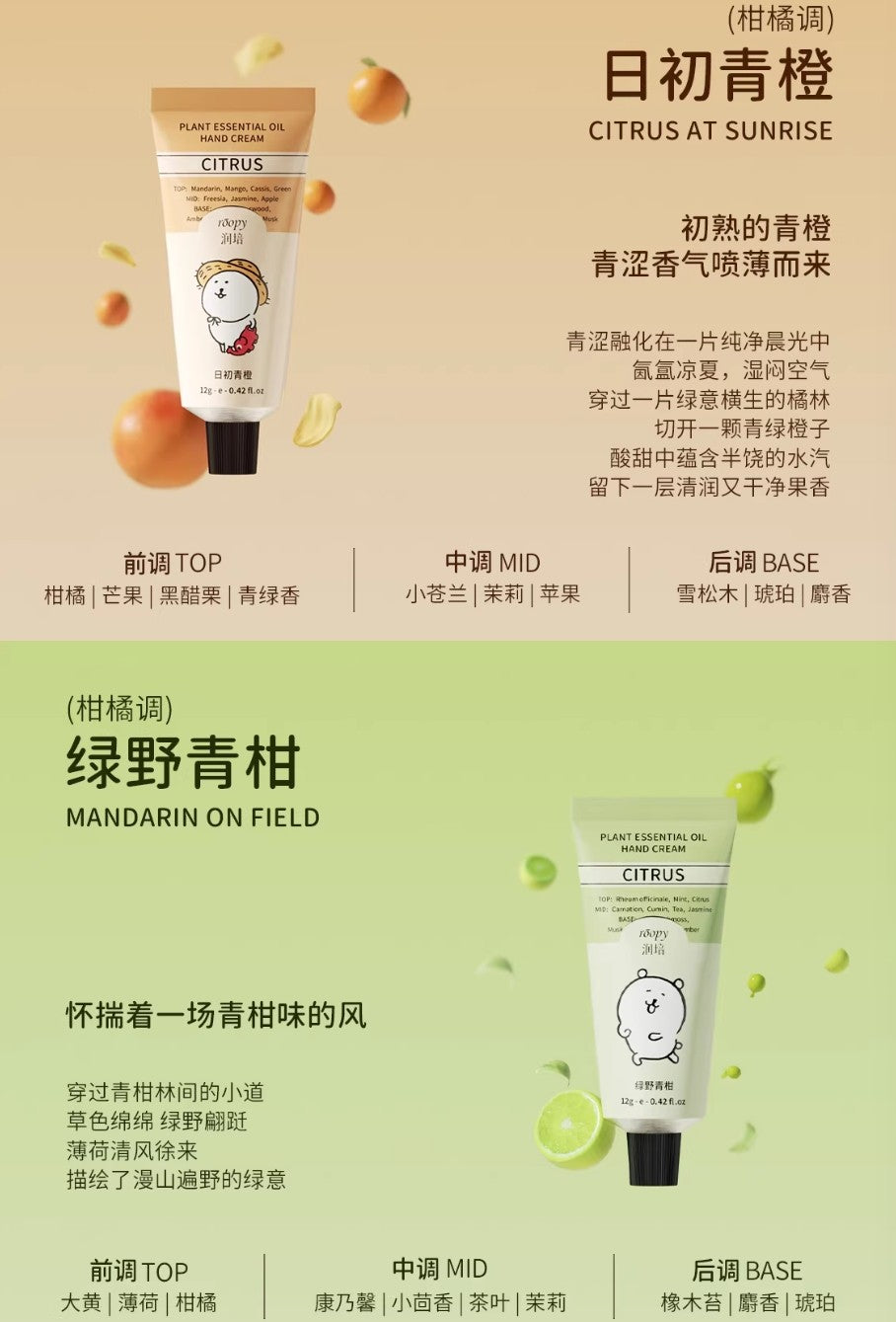 ROOPY × Joke Bear And Friends Series Hand Cream Set 12g×6pcs 润培×自嘲熊和朋友们系列护手霜套盒