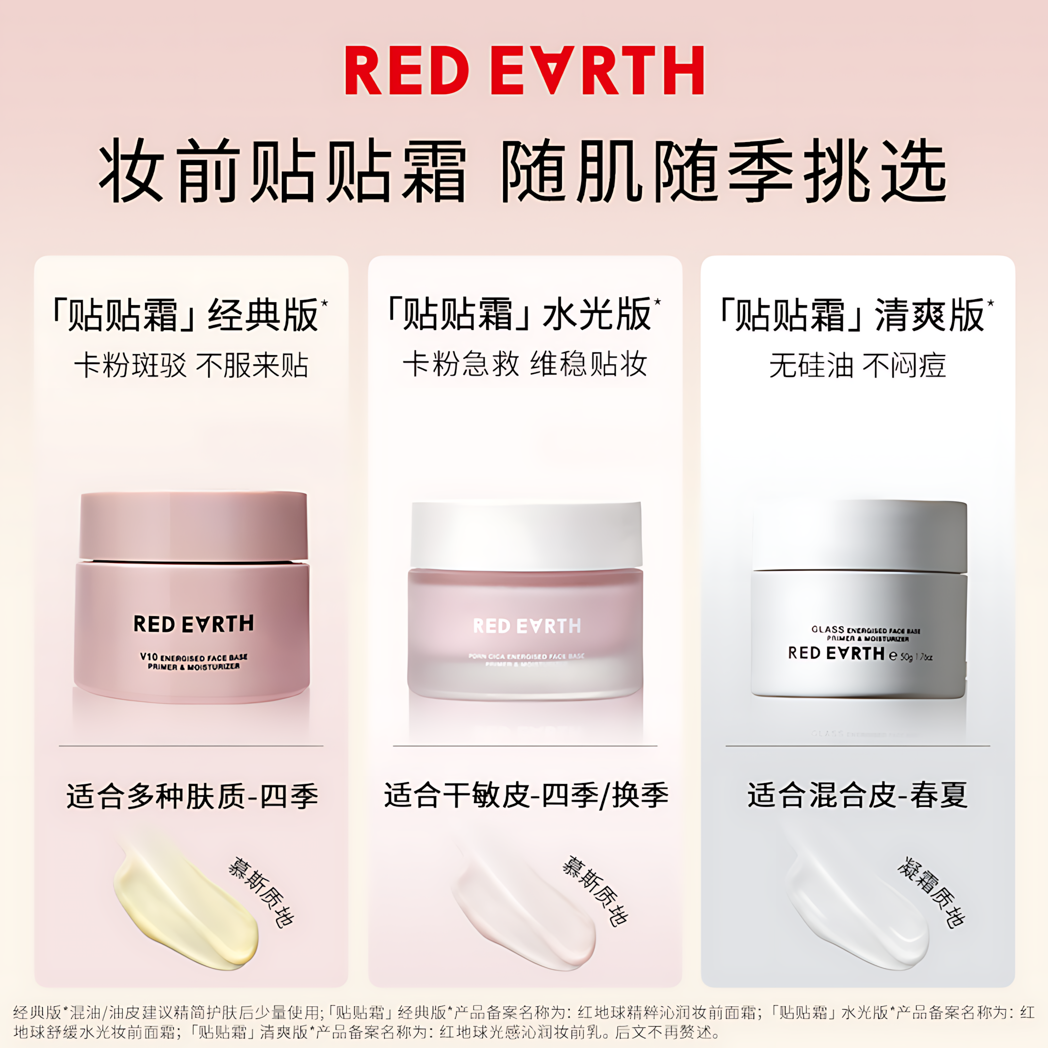 Tiktok/Douyin Hot Red Earth Energised Face Base Primer Moisturizer 50g【Tiktok抖音爆款】红地球妆前贴贴霜