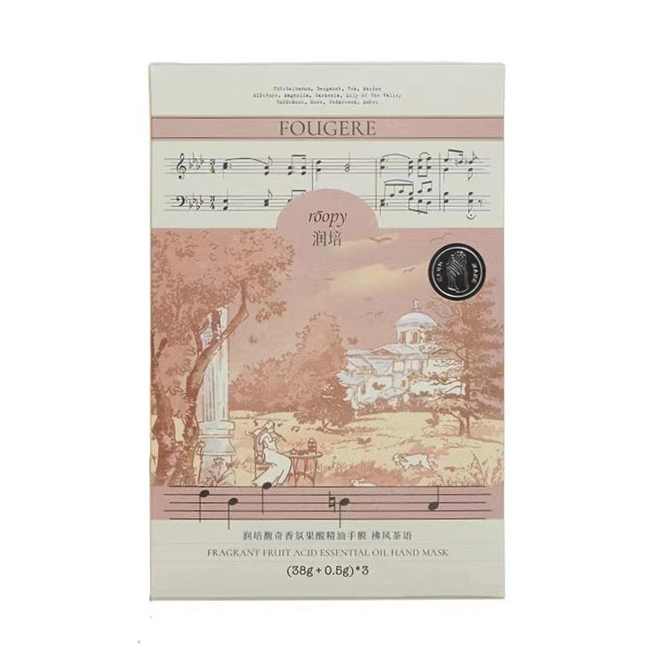 Roopy Fragrant Fruit Acid Essential Oil Hand Mask (38g+0.5g)*3 润培馥奇香氛果 ...