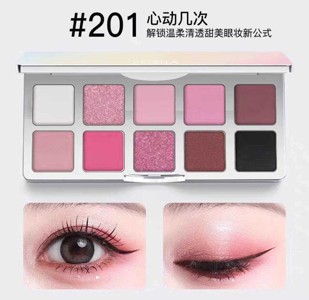 SHEDELLA Dreamy Colorful 10 Eyeshadow Palette 10g 诗蒂娅梦幻彩色十色眼影盘