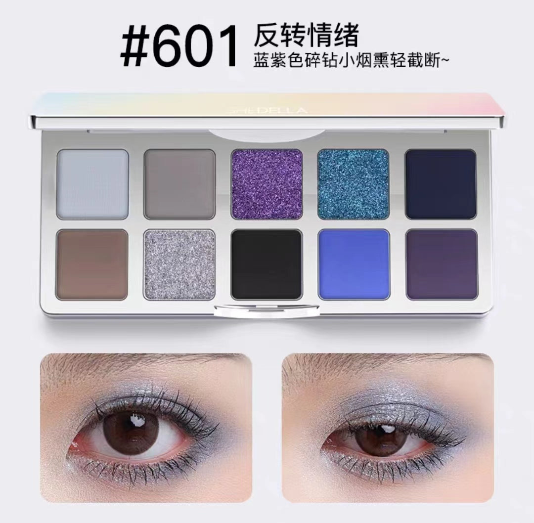 SHEDELLA Dreamy Colorful 10 Eyeshadow Palette 10g 诗蒂娅梦幻彩色十色眼影盘