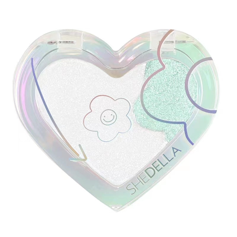 SHEDELLA Heartbeat Shimmering Bead Light Dual-Color Dimensional Highlighter 3.6g 诗蒂娅怦然心动闪亮珠光双色立体高光