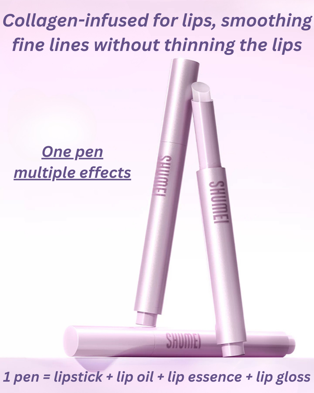 SHUMEI Moisturizing Peony Lip Mask Pen 1.8g 小树美润透牡丹精华唇膜笔