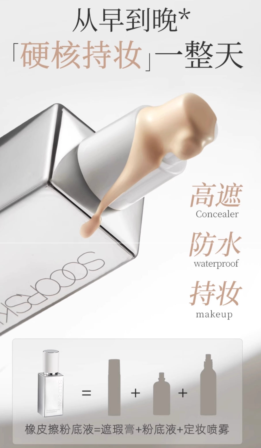 SOCORSKIN Cloud And Mist Flawless Liquid Foundation 30g 修可芙云雾无暇粉底液