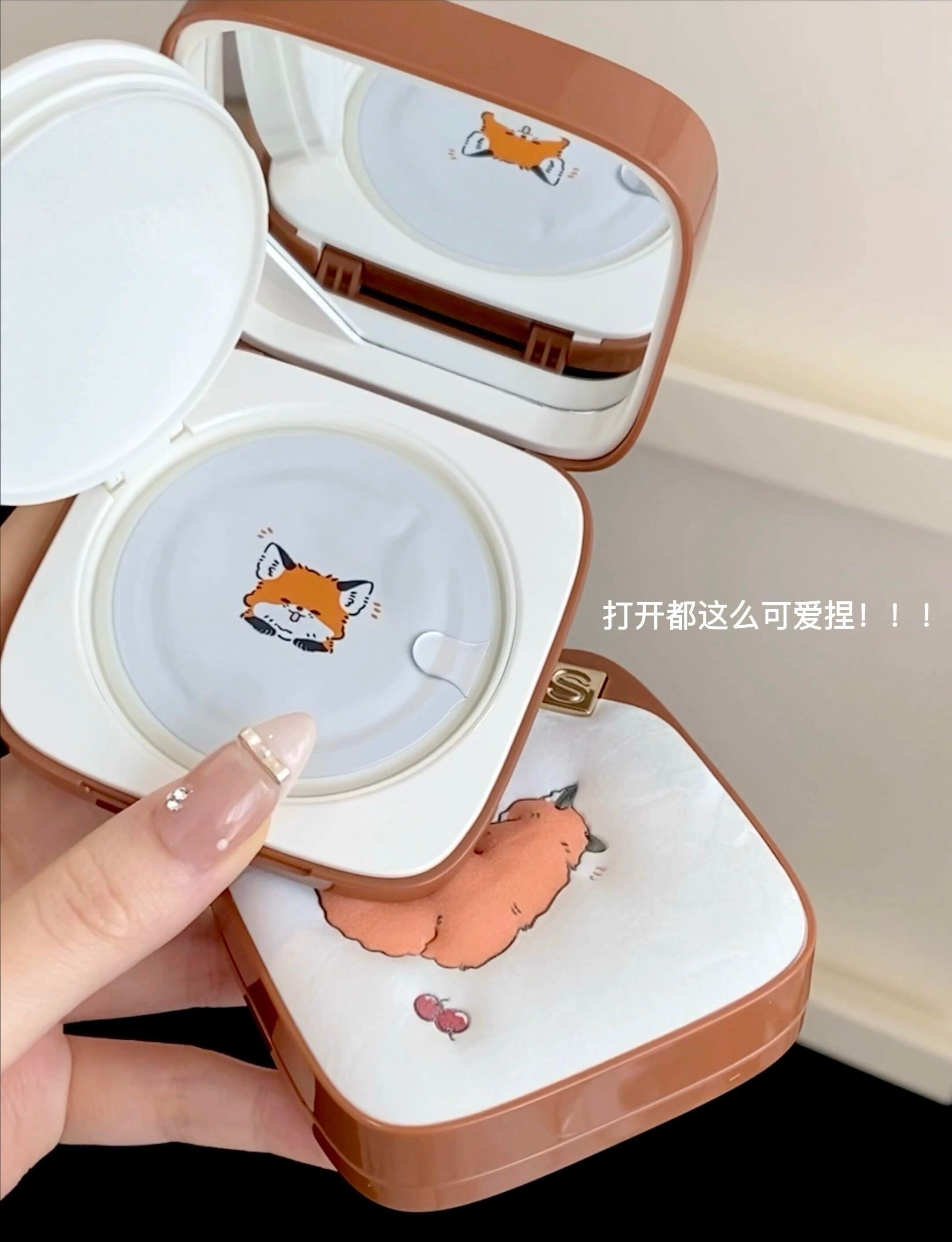 SOCORSKIN Little Fox Limited Edition Cloud Mist Longwear Cushion Foundation Cream 12g 修可芙小狐狸限定云雾持妆气垫粉底霜