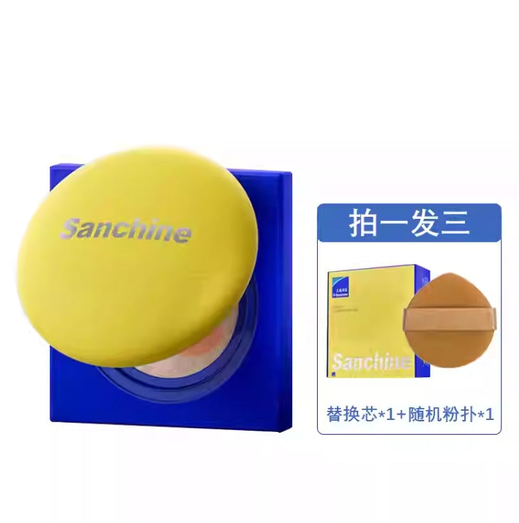 Tiktok/Douyin Hot Sanchine Aurora Brightening Skin Nourishing and Soothing Cushion Foundation 13g【Tiktok抖音爆款】三精制药极光透亮养肤舒敏气垫霜