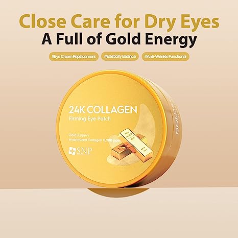 SNP Gold Collagen Firming Eye Patch 60Pcs SNP黄金胶原蛋白弹润眼膜