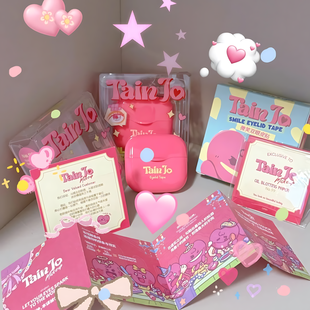 Tiktok/Douyin Hot TAINJO Smile Eyelid Tape 180pcs/120pcs/box 【Tiktok抖音爆款】甜久微笑双眼皮贴