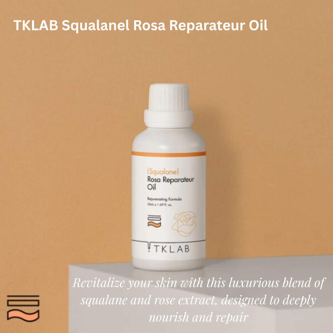 TKLAB Squalanel Rosa Reparateur Oil 50ml Tklab角鲨玫瑰修复精华油