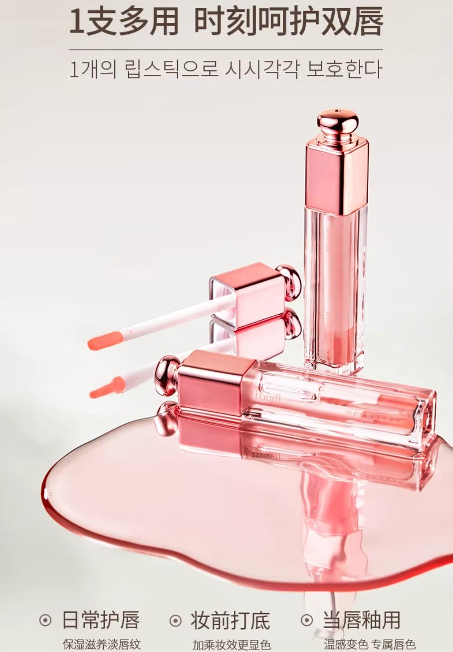 Tiktok/Douyin Hot TONDI Color-Changing Plumping Lip Essence Oil 3.5ml【Tiktok抖音爆款】TONDI变色弹嫩唇部精华油