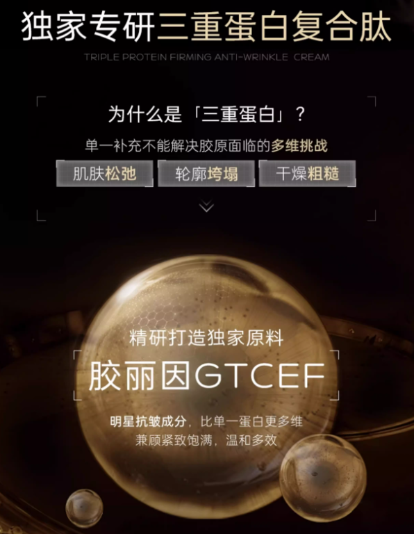 Tiktok/Douyin Hot Joyruqo Triple Protein Firming Anti-Wrinkle Cream 8g/50g【Tiktok抖音爆款】娇润泉三重蛋白紧致抗皱面霜