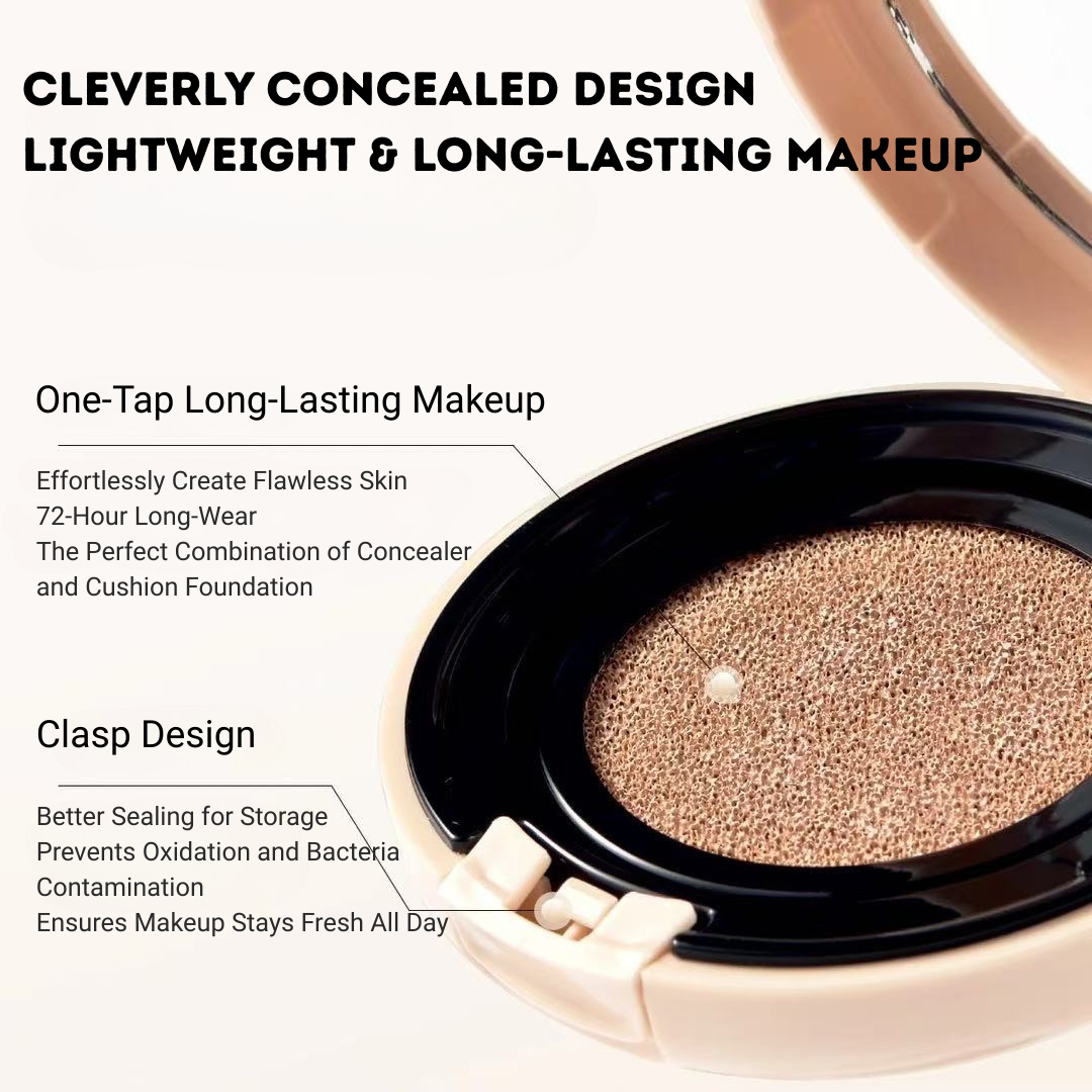 Tiktok/Douyin Hot DAERA Kang Dewy Pressed Foundation 12g【Tiktok抖音爆款】玳拉康水亮按压粉底液