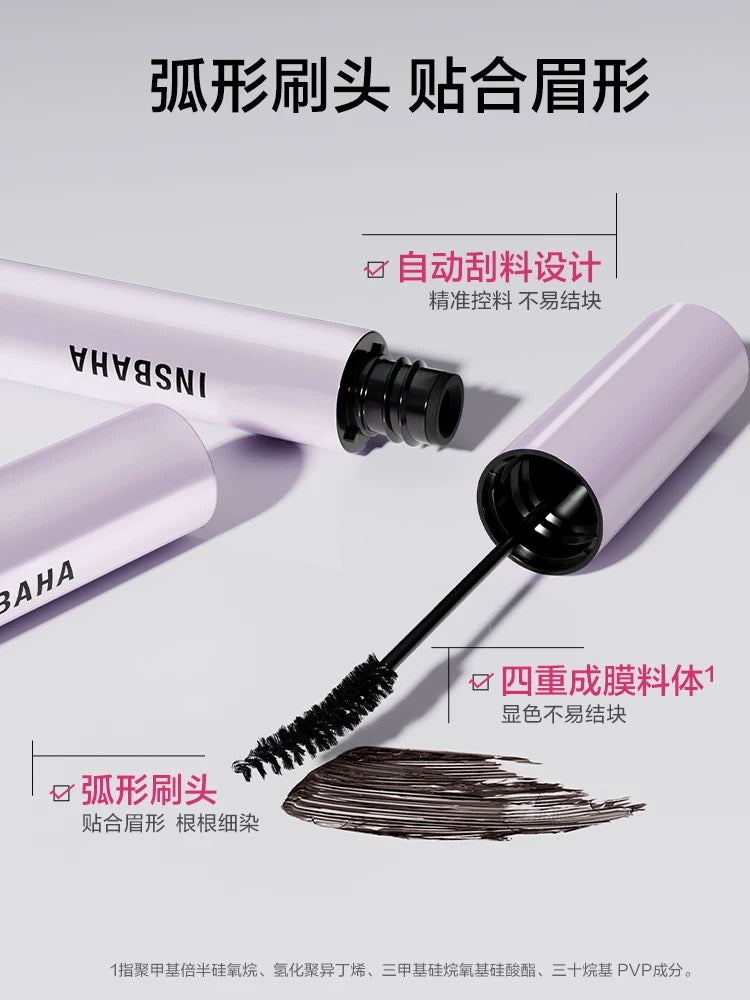 Tiktok/Douyin Hot INSBAHA Soft Mist Wave Brow Tint 4.5g【Tiktok抖音爆款】原色波塔柔雾波浪染眉膏