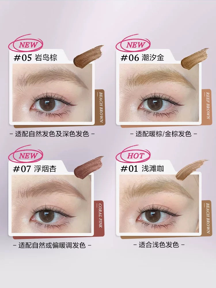 Tiktok/Douyin Hot INSBAHA Soft Mist Wave Brow Tint 4.5g【Tiktok抖音爆款】原色波塔柔雾波浪染眉膏