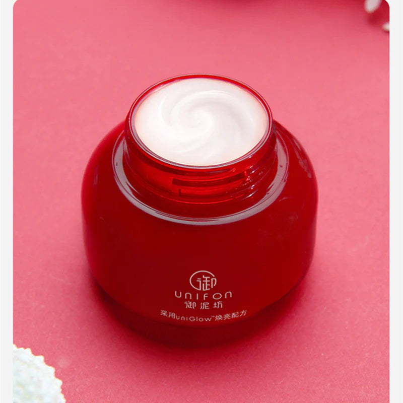 UNIFON Red Pomegranate Brighten Hydrating Face Cream 御泥坊晶亮红石榴面霜 50g