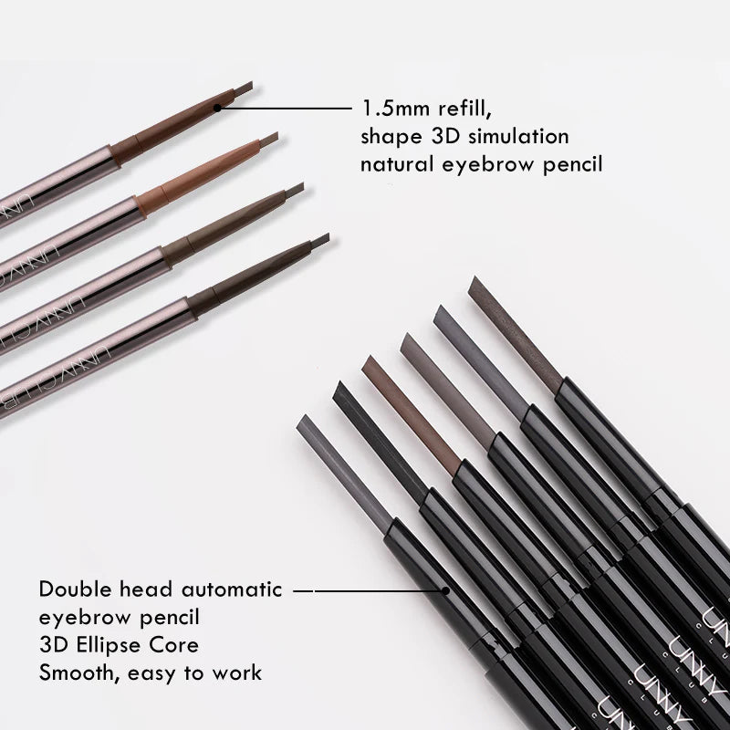 UNNY CLUB Double-head Auto-rotate Eyebrow Pencil 0.1g UNNY自然立体防水不易脱妆精细眉笔