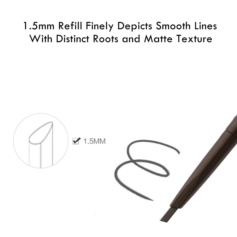 UNNY CLUB Double-head Auto-rotate Eyebrow Pencil 0.1g UNNY自然立体防水不易脱妆精细眉笔