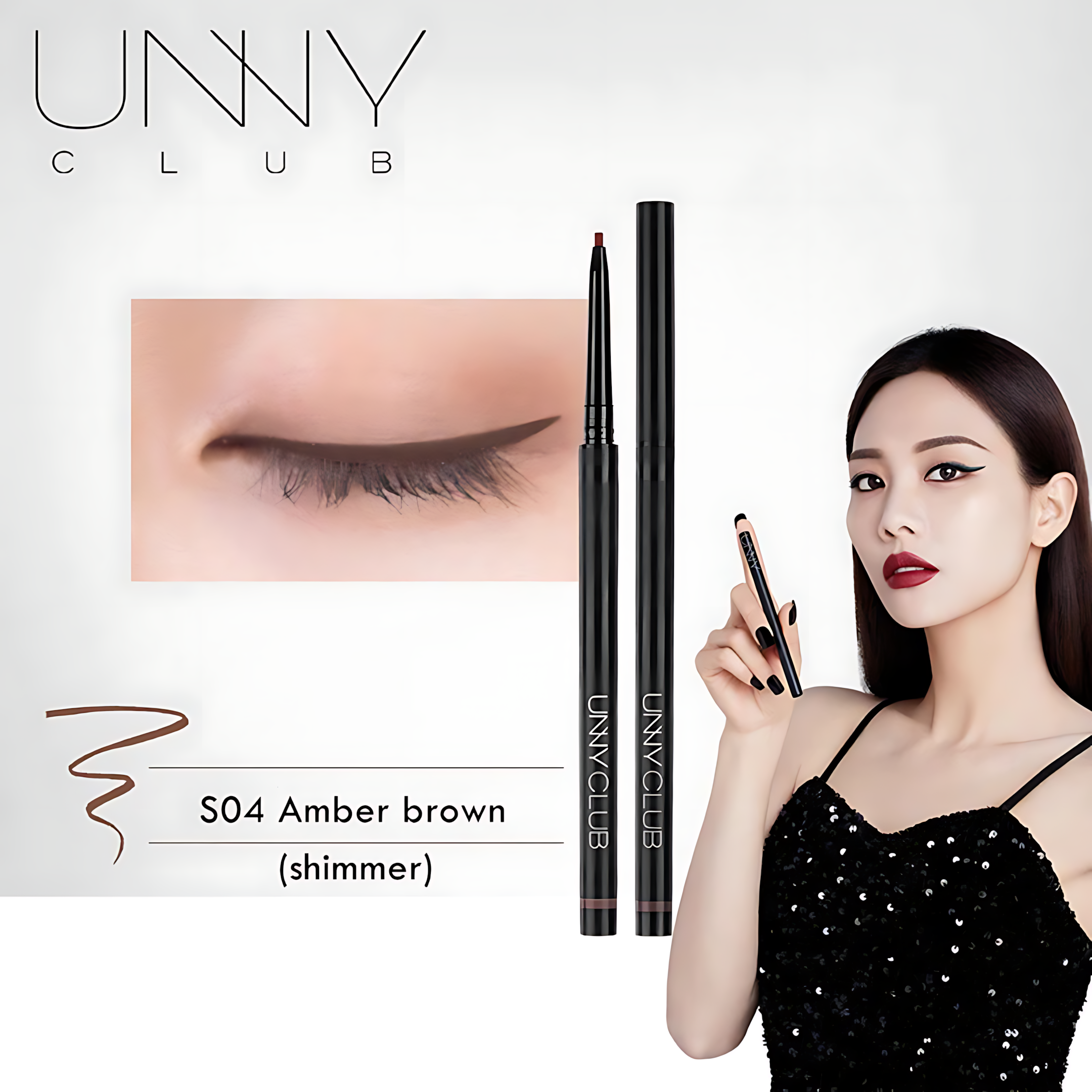 UNNY Skinny 2.0mm Super Slim Eyeliner Pen 50mg 悠宜2.0毫米超细眼线胶笔