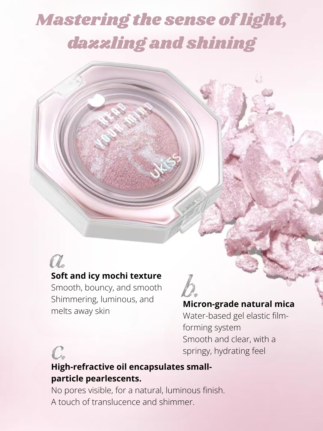 Ukiss Focus Radiance Diamond Highlighter 4.2g 悠珂思焦点璀璨钻石高光