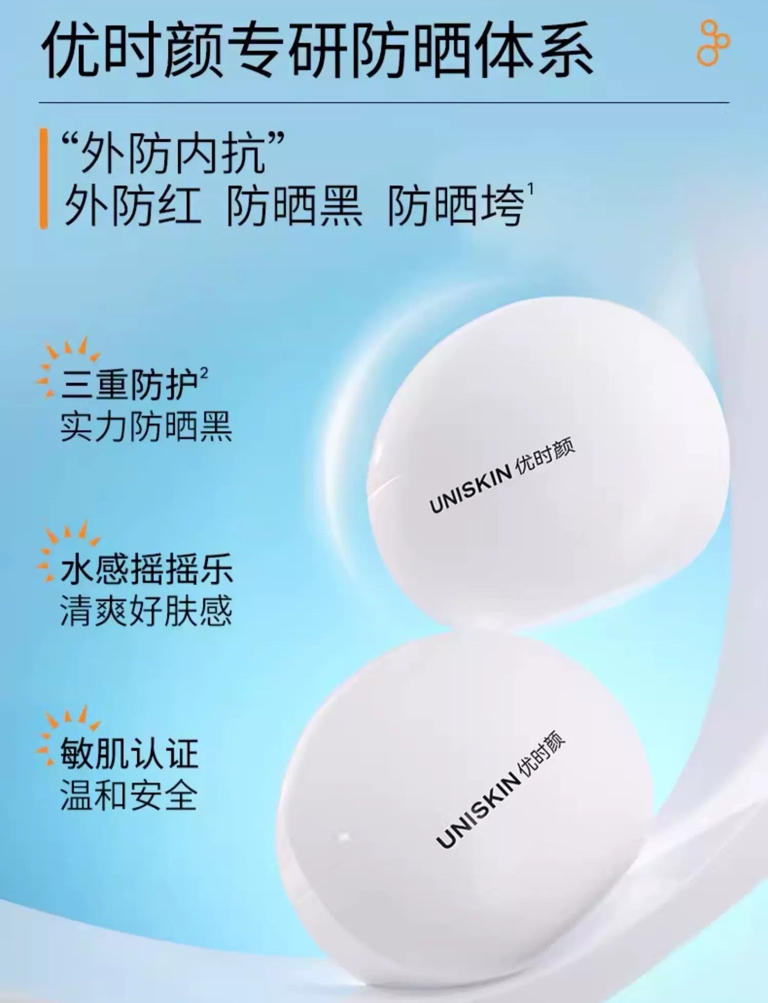 Uniskin Perfect UV Defense Sunscreen SPF50+ PA+++ 50g 优时颜清透光护防晒乳