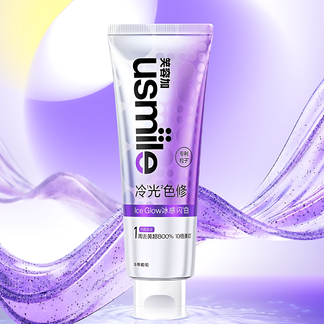 Usmile Cold Light Whitening Toothpaste – Cold Extract Grape 120g 笑容加冷光修白牙膏冷萃葡萄
