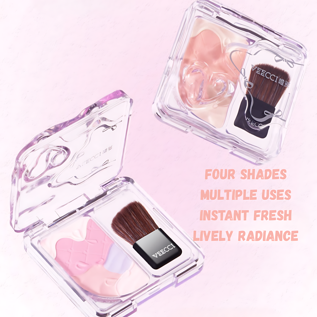 VEECCI Dreamy Quad Highlighter & Blush Palette 4g 唯资梦幻四拼高光腮红