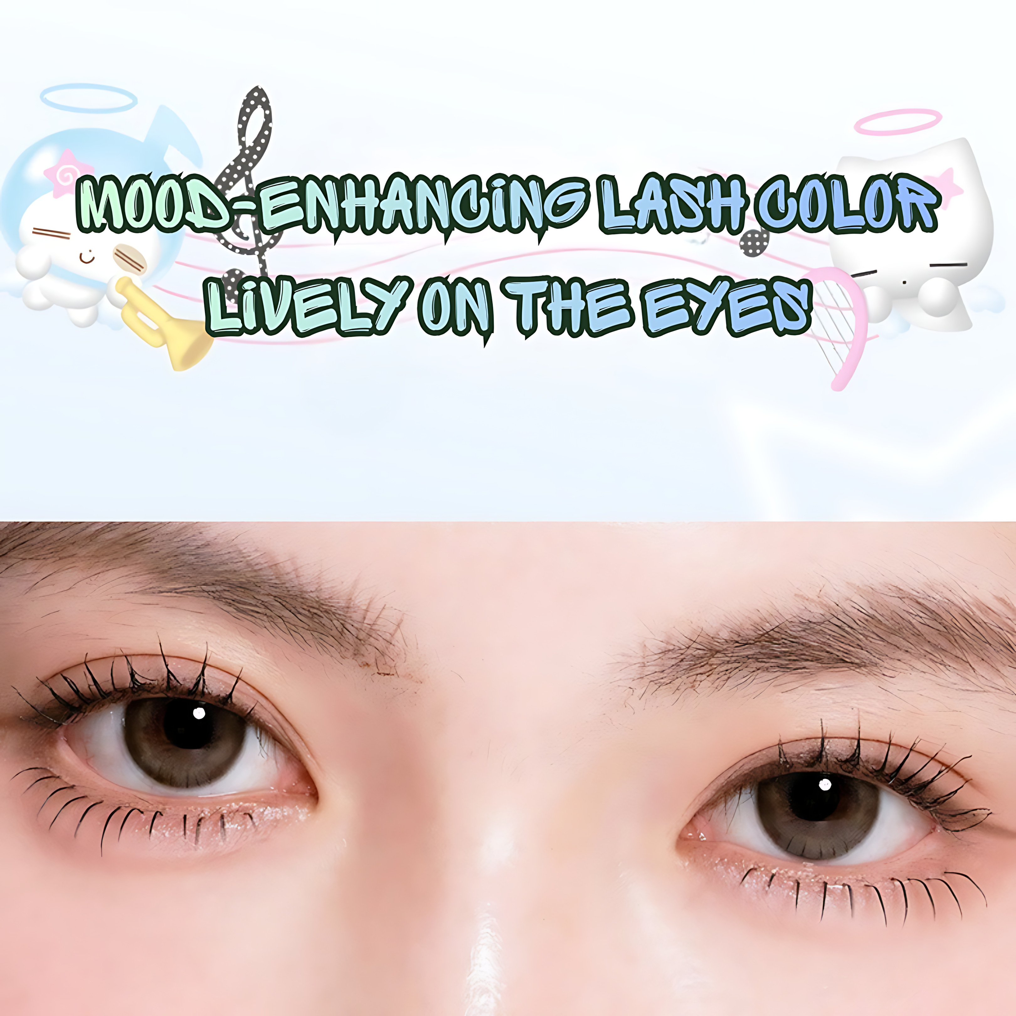 VEECCI × Note Pudding Dual-Effect Lengthening & Volumizing Mascara 3g+3g 唯资×音符布丁纤翘双头睫毛膏