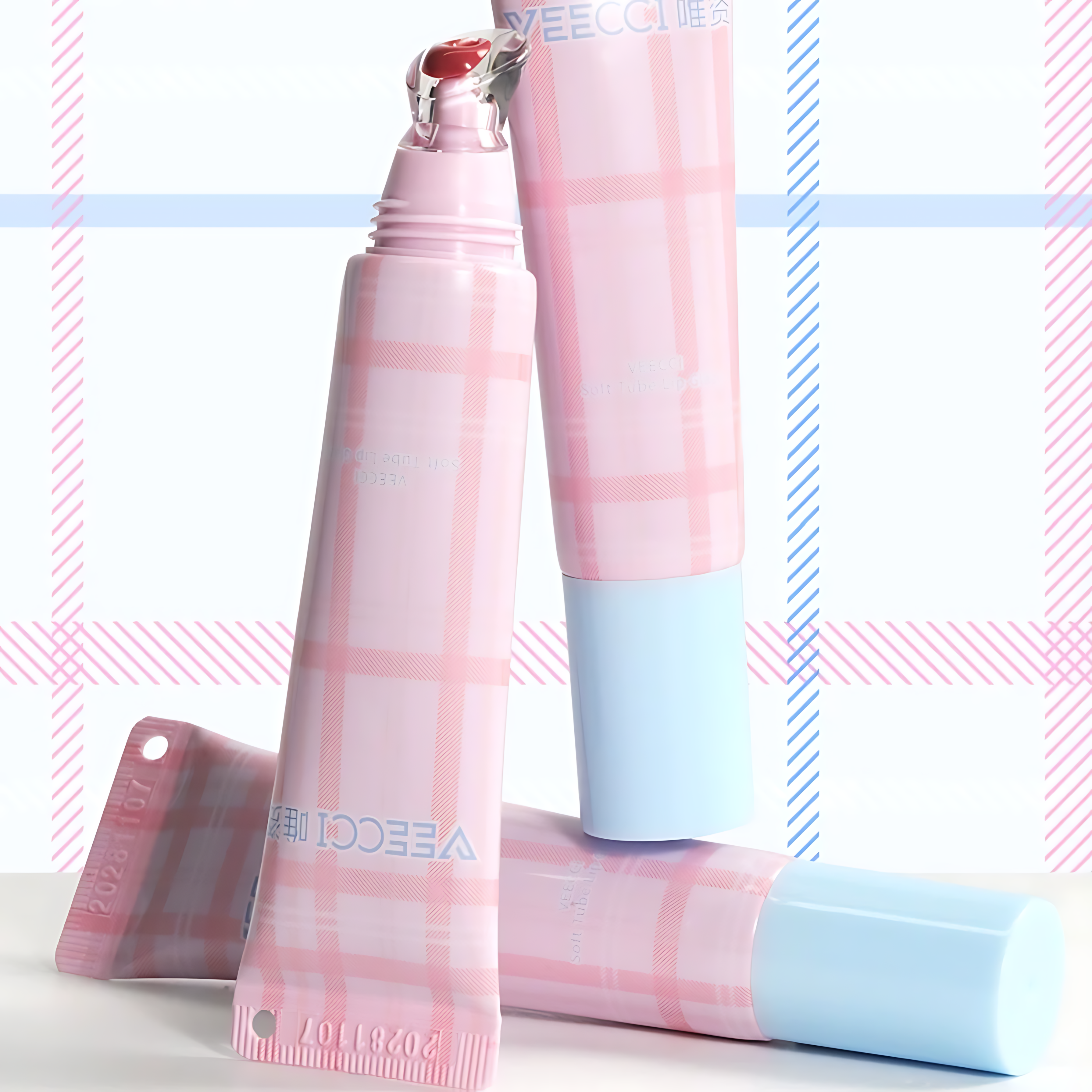 VEECCI Soft Tube Lip Glaze 9g 唯资晶透软管水唇釉