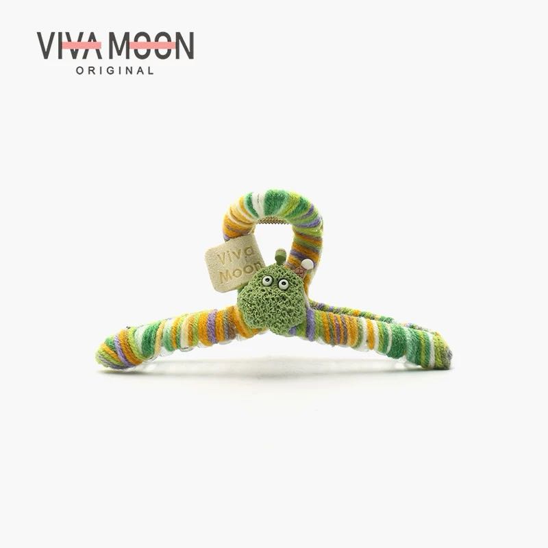 VIVAMOON Fuzzy Claw Clip - Colorful Fuzzy Claw Clip for a Cozy and Charming Look 1pc VIVAMOON彩色可爱毛绒抓夹展现俏皮生动风格