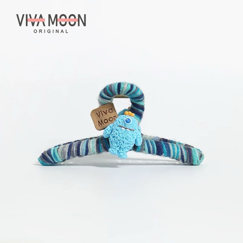 VIVAMOON Fuzzy Claw Clip - Colorful Fuzzy Claw Clip for a Cozy and Charming Look 1pc VIVAMOON彩色可爱毛绒抓夹展现俏皮生动风格