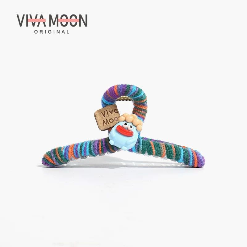 VIVAMOON Fuzzy Claw Clip - Colorful Fuzzy Claw Clip for a Cozy and Charming Look 1pc VIVAMOON彩色可爱毛绒抓夹展现俏皮生动风格