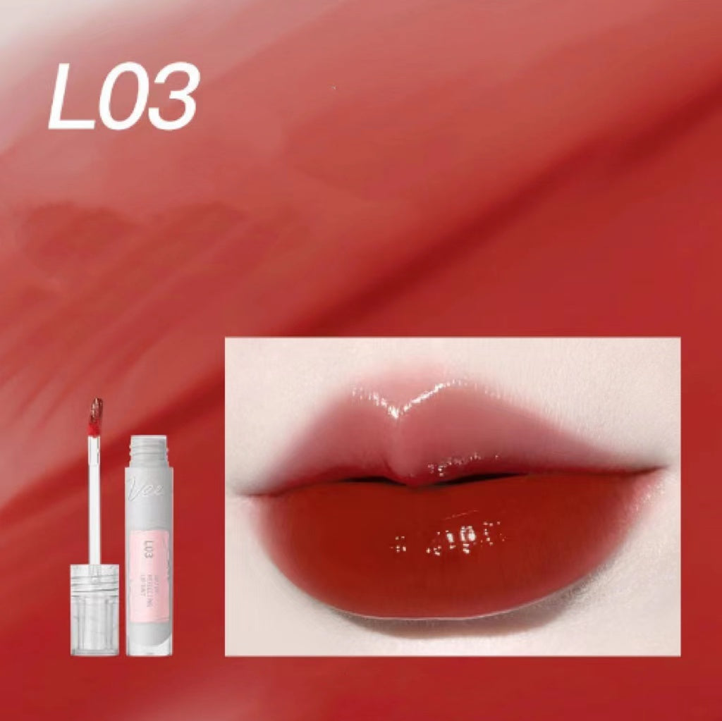 Veecci Light Crystal Permeable Lip Gloss Lip Glaze 3g 唯资沁光晶透水唇釉