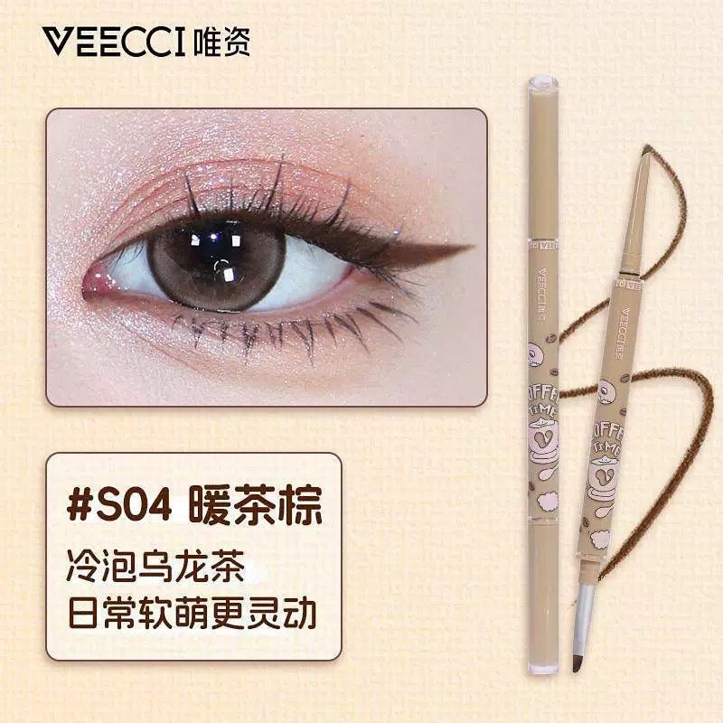 Veecci Coffee Series Dual Ended Eyeliner Gel Pencil 50mg 唯资咖啡系列双头眼线胶笔