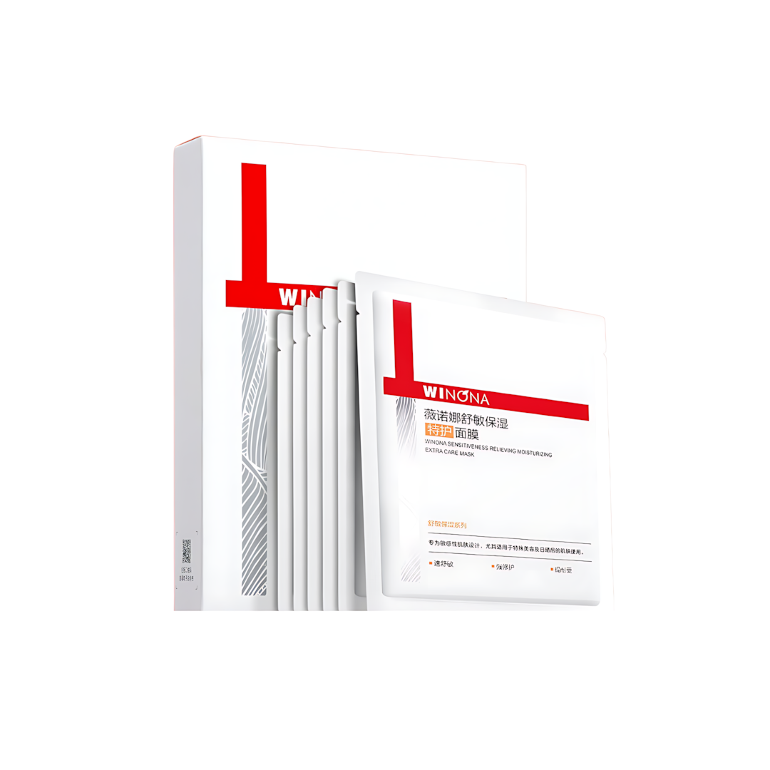 WINONA Sensitiveness Relieving Moisturizing  Extra Care Mask 2.0 25ml*6pcs/box 薇诺娜舒敏保湿特护面膜2.0