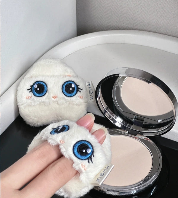 XIEHAI Dreaming Cat Long Velvet Puff 2pcs/box 写海梦中情猫系列长绒粉扑