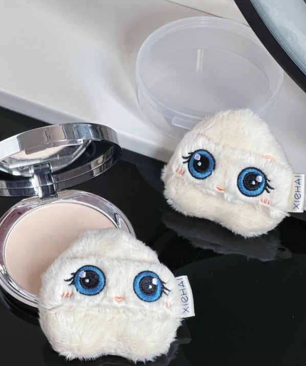 XIEHAI Dreaming Cat Long Velvet Puff 2pcs/box 写海梦中情猫系列长绒粉扑