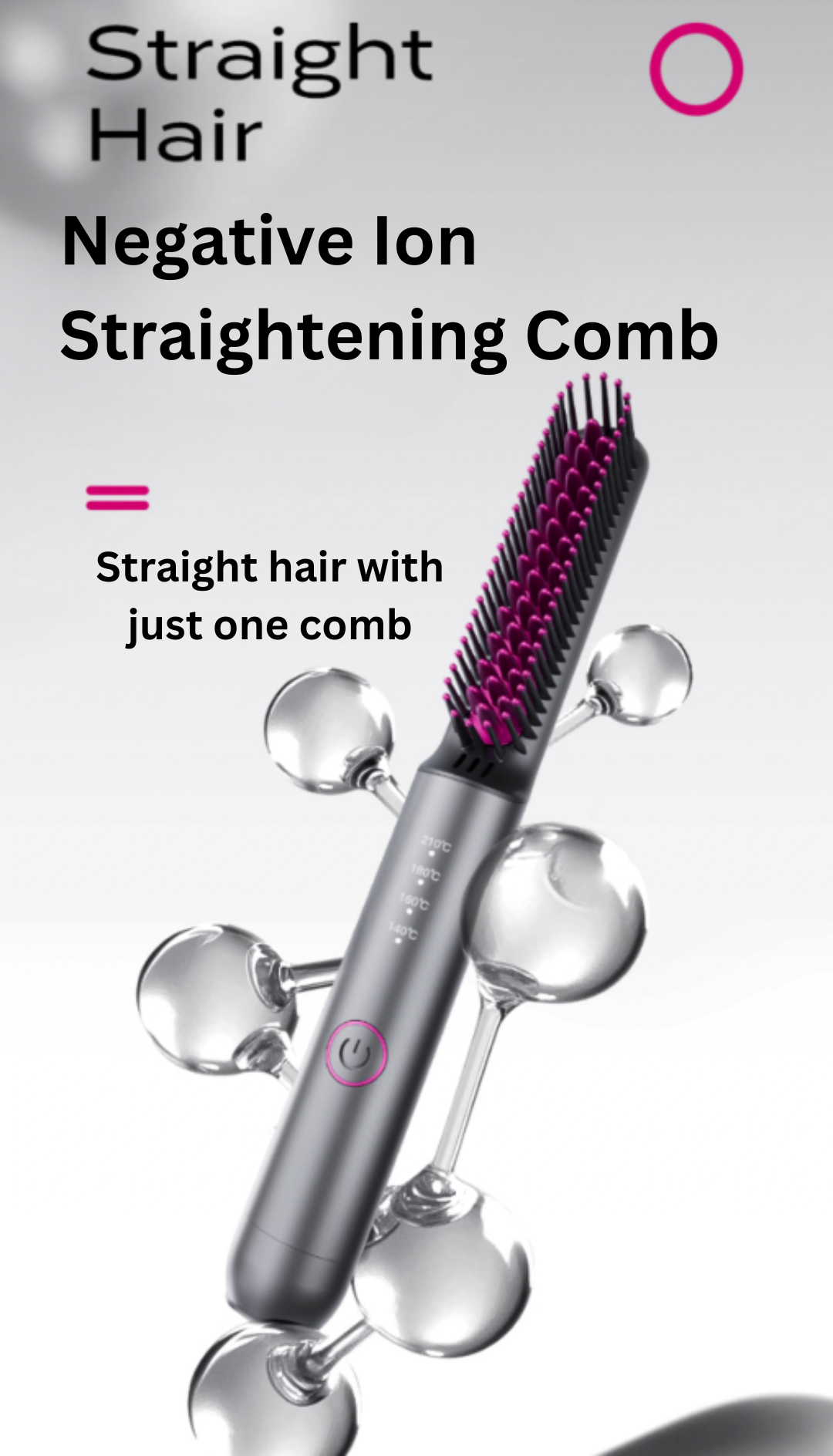 SMALLSTAR Negative Ion Straightening Comb 希寤负离子直发梳 | CuteHart