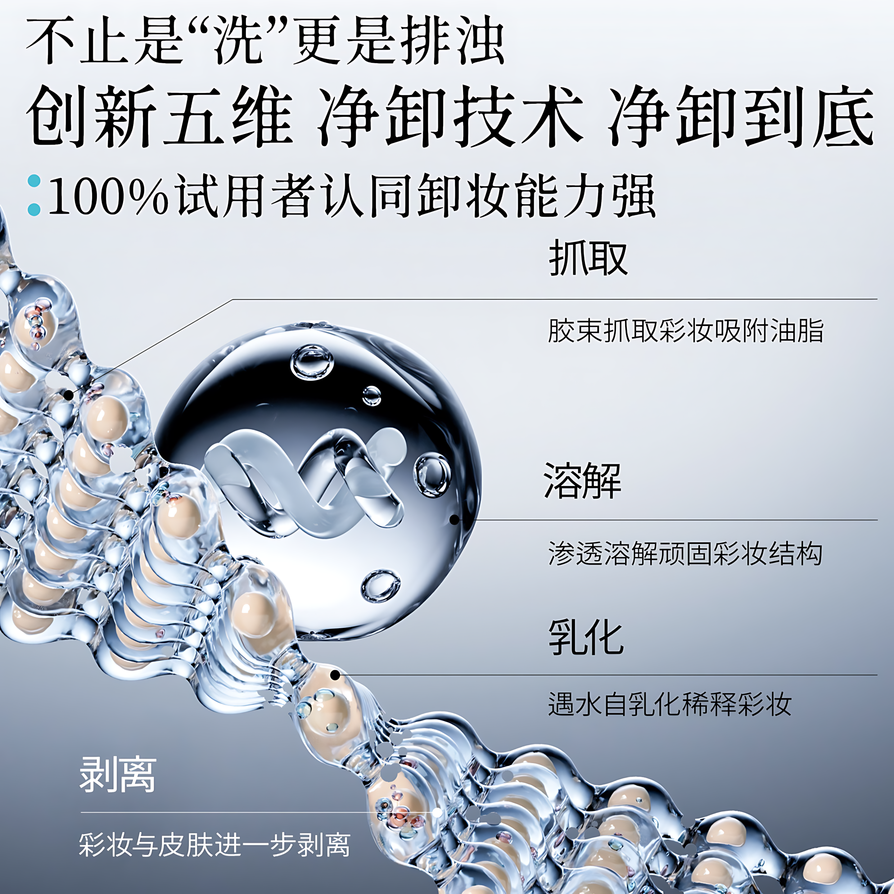 XueLingFei Black Gold Amino Acid Makeup Remover Cleanser 100g 雪玲妃黑金氨基酸卸妆洁面乳