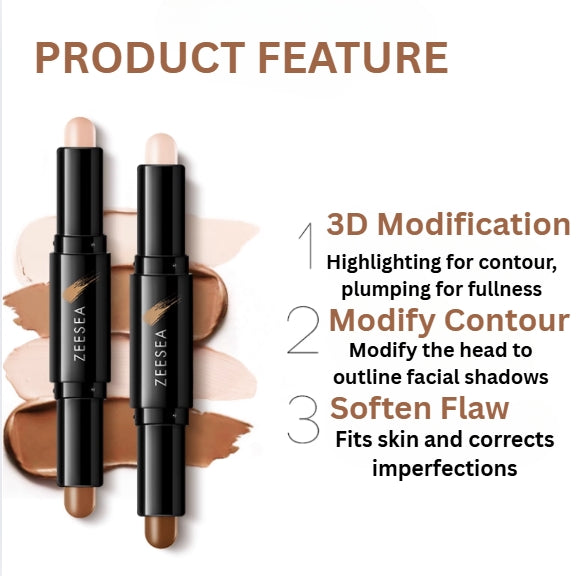 ZEESEA Highlighter Stick 2.4g*2pcs 滋色塑颜高光修容棒