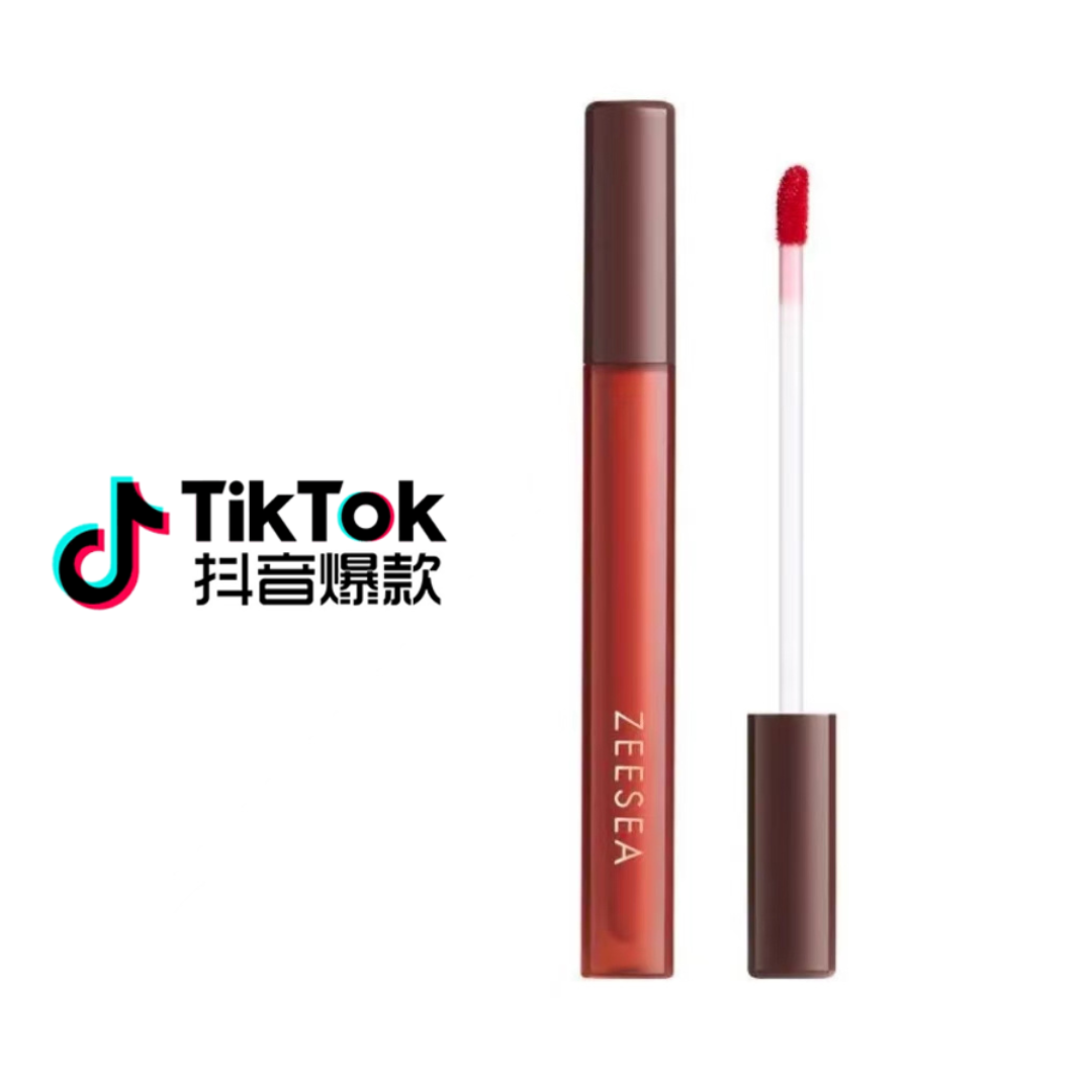 Tiktok/Douyin Hot Zeesea Half-Summer Blooming Air Lip Cream 1.6g 【Tiktok抖音爆款】滋色半夏繁花空气唇霜