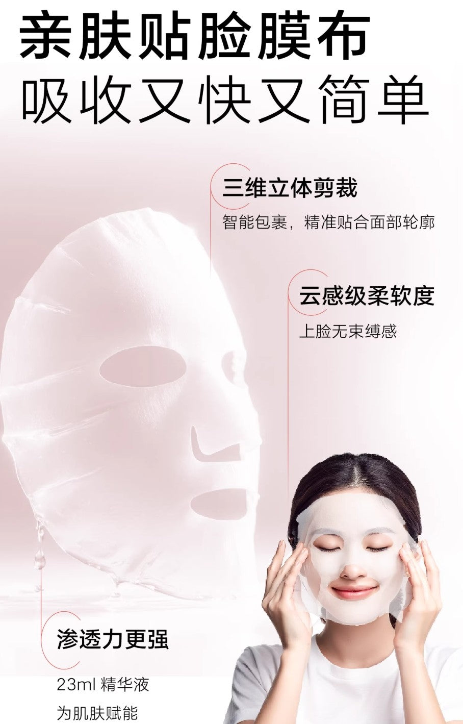 Tiktok/Douyin Hot cdf Beauty Niacinamide Moisturing Mask 23ml*5pcs/20pcs【Tiktok抖音爆款】cdf Beauty烟酰胺补水盈润面膜