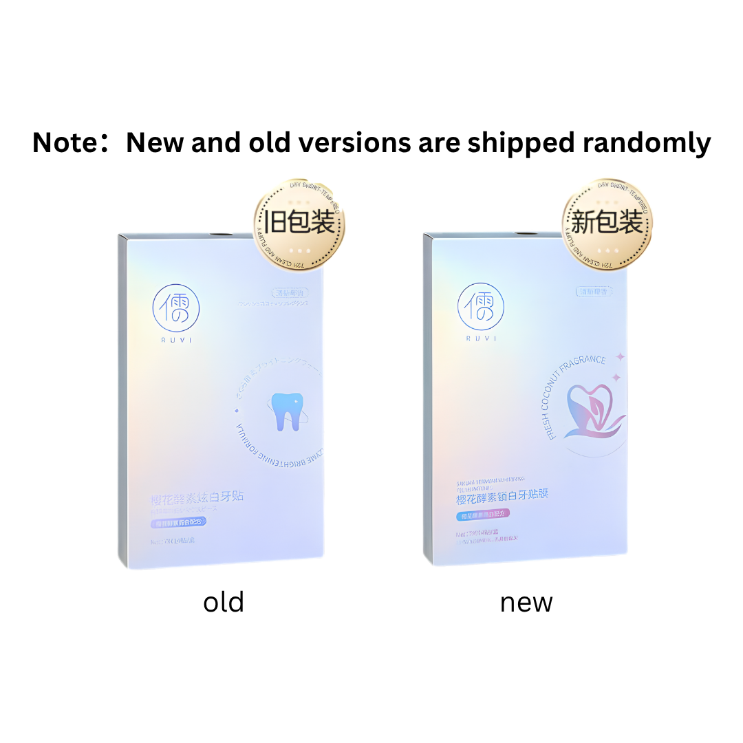 RUYI Cherry Blossom Enzyme Whitening Stickers 7 Pairs 儒意樱花酵素炫白牙贴